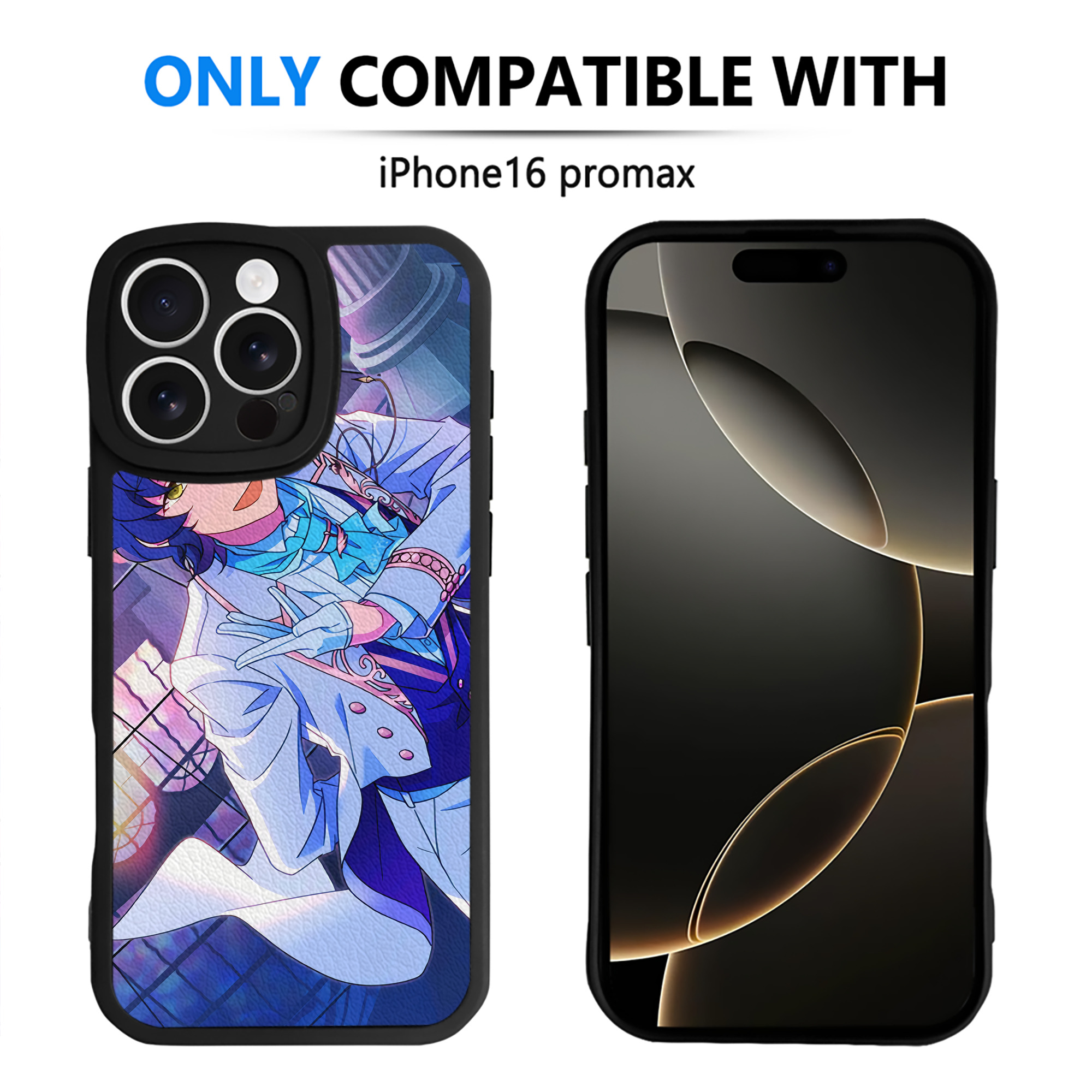 （画像用） あんさんぶるスターズ! Ensemble Stars 【iPhone 16シリーズ対応】シリコンスマホケース（レザー調） 材質：シリコン